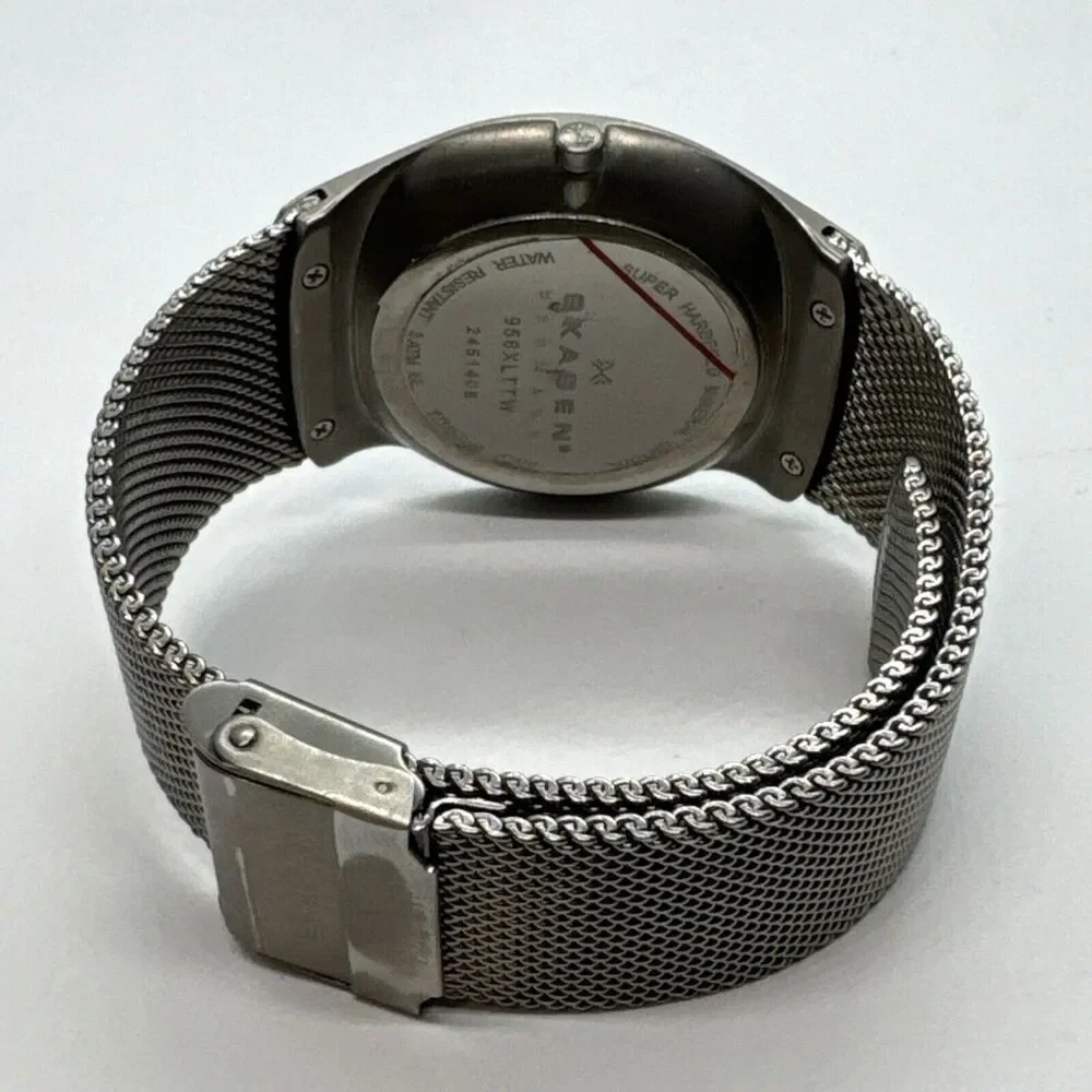 Skagen 956XLTTW Women's Silver Stainless Steel Mesh Analog Quartz Watch JNA543